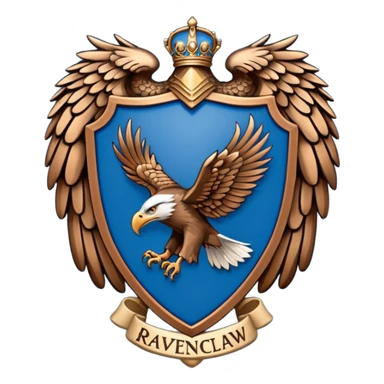 Hogwarts Ravenclaw crest Eagle sticker