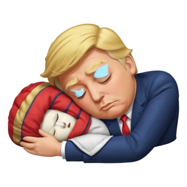 Trump qui dort sticker