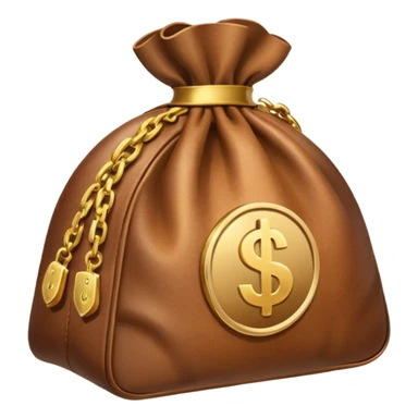 a moneybag with a handshake sign to symbolize a donation sticker