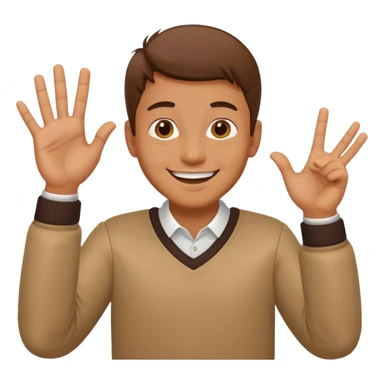 Mano asiendo seña de s sticker