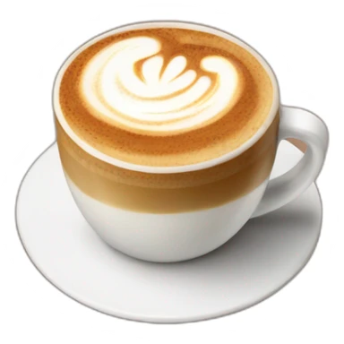 Cappuccino with cinnamon sticker