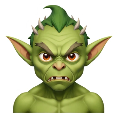 Steven Miller as a goblin, angry expression sticker
