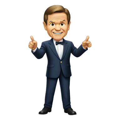 Kenneth Copeland standing up pointing forward  sticker