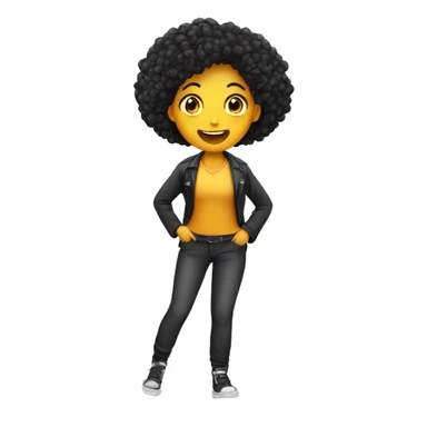 mulher de corpo inteiro, vestida com calça e sapato de salto, bolsa, bem estilosa, cabelos longos sticker