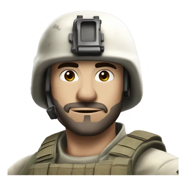 white skin. call of duty solider with a dumb look. Stupid. Himbo sticker