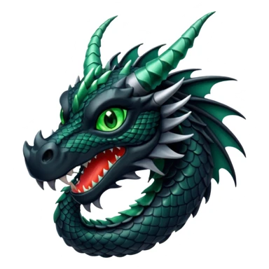 Dragón negro sticker