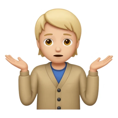 animated emoji for a player called prophet of doom IDK shrug emote sticker