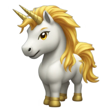 saiyan unicorn sticker
