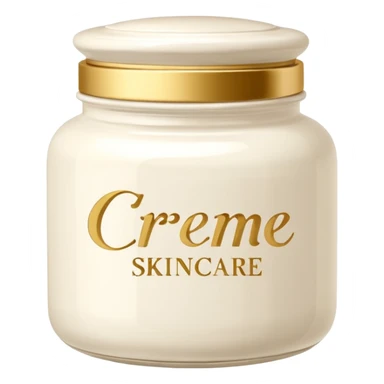 crème skincare avec ecriture sticker