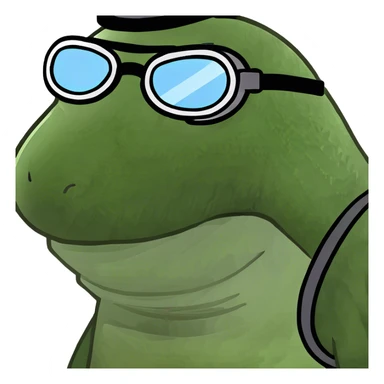 A crocodile as a bomber plane screaming sticker