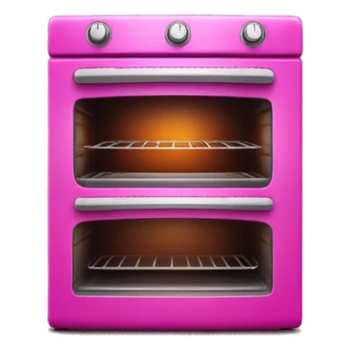 Realistic magenta oven isolated. sticker