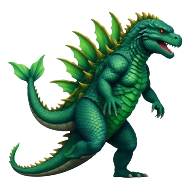 Godzilla evolved sticker
