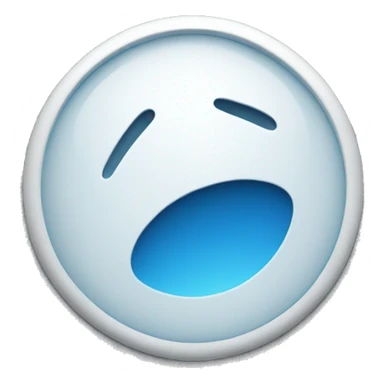 a blue circle with a white tick in the middle sticker