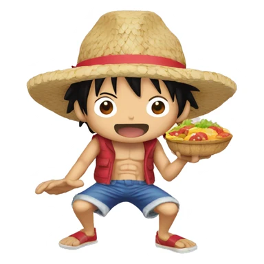 Luffy qui mange chopper sticker