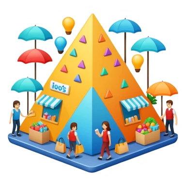 commerce triangulaire sticker