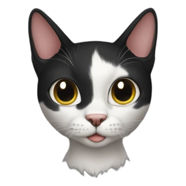 Skinny Black Cat sticker