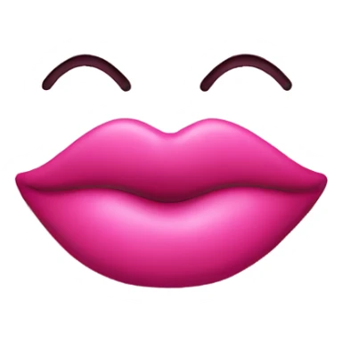  pink kiss mark sticker