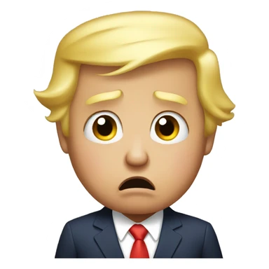 Donald trump crying like a baby sticker