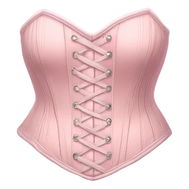 pastel light pink corset sticker