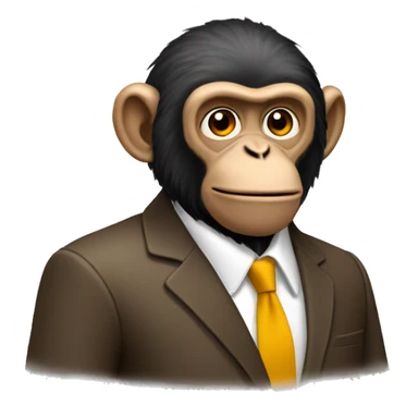 Monkey news reporter sticker