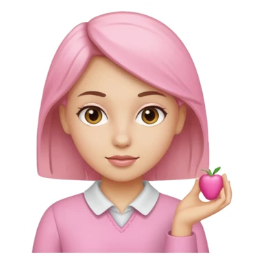 pink craft girl  sticker