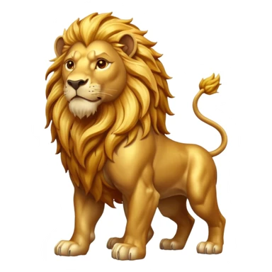 mythical lion sticker