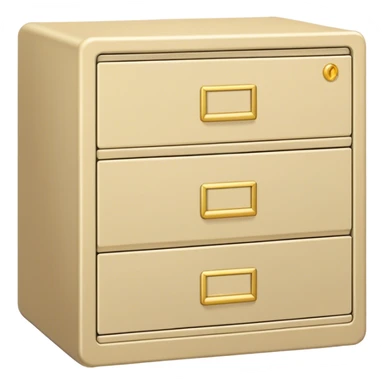 beige and gold filing cabinet sticker