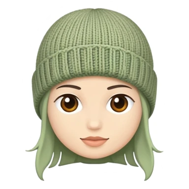 Beanie in Sage Green sticker