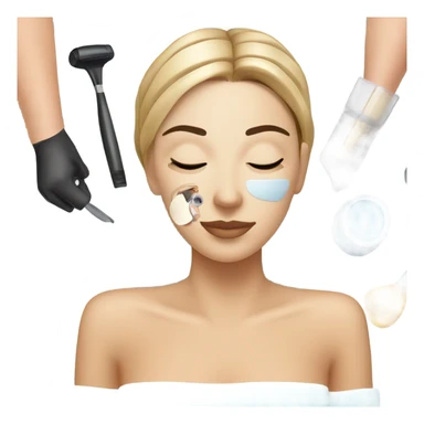 spa at a cosmetologist sticker