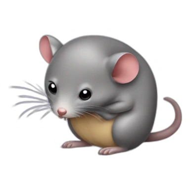 Sad cute shrew sticker