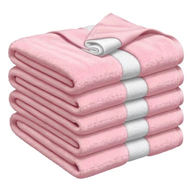 Light pink stacked towels sticker