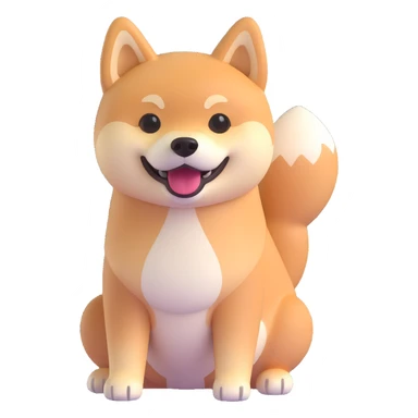 shiba inu happy sticker