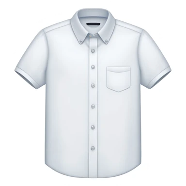 white collared shirt short sleeves sticker