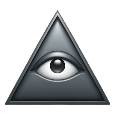 illuminati triangle mysterious emoji style sticker