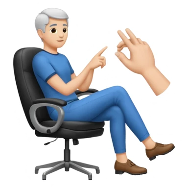 Fais-moi demain coller les unes à côté des autres. La première main gauche le pouce, l’index, majeur sont levé alors que l’annulaire et auriculaire sont repliés. Reproduit la même chose pour la main droite. sticker