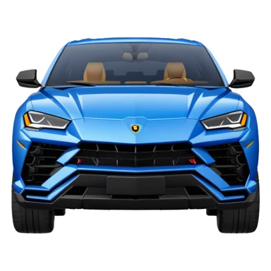 lamborghini urus de face bleu sticker
