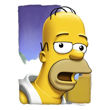 homer simpson happy sticker