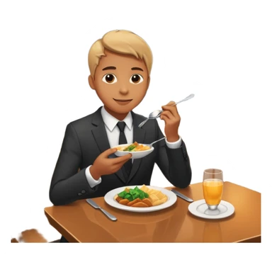 someone who eats in restaurants high above the city with the city on the background
 sticker