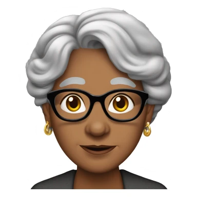 “Victoria Espinosa, a cuyo talento debe el teatro puertorriqueño momentos inolvidables” es un ser que pensábamos ubicuo; de tan presente y laborioso, casi irreal. dark skin old lady gray hair sticker