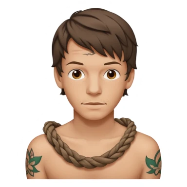 Louis tomlinson knotted rope tattoo sticker