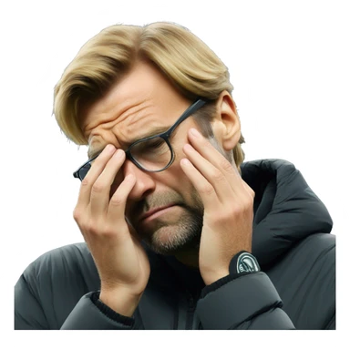 Klopp facepalm sticker