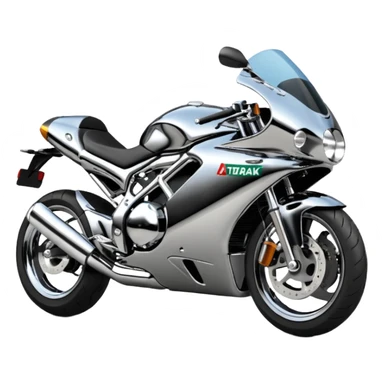 a motorbike with the text MotoRank Italia sticker