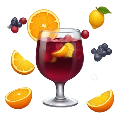 Glass of sangria sticker