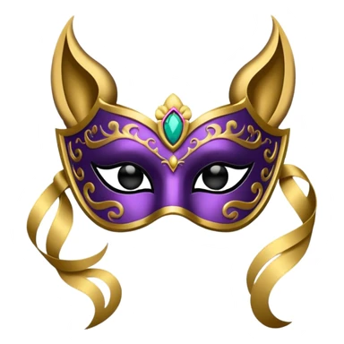 leoğard with glamorous masquerade mask sticker