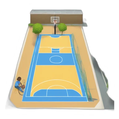 pressure washing basketball court sticker