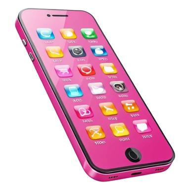 Pink 3D Phone widget  sticker