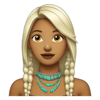 apache femme colliers sticker