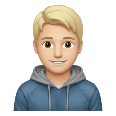 Kjekk mann (lys i huden) som har pynta seg. Har på seg Jeans og grå hette genser og håret skal være  midtskill og fargen på håret er blondt. Litt øyevipper men ikke mye og litt mørke brun. Skal se HOT Å SEXY UT smile mer!!! Ca 20 år gammel  sticker