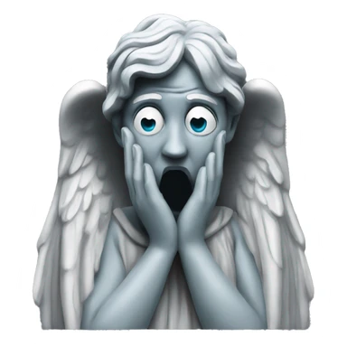 weeping angel statue  sticker