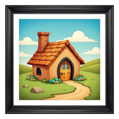 The Weasley’s Burrow Harry Potter style sticker